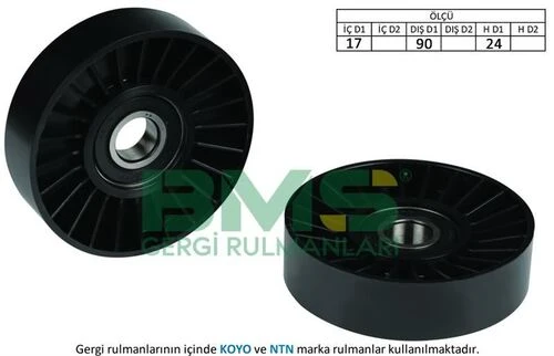 Bms 287  Alternatör V Kayış Gergi Rulmanı Ducato Scudo Astra Corsa Tigra 1.4 1.6 16 Partner 2.0HDI 94-306 Tahrik Kayışları 38136161 ürün görseli 1