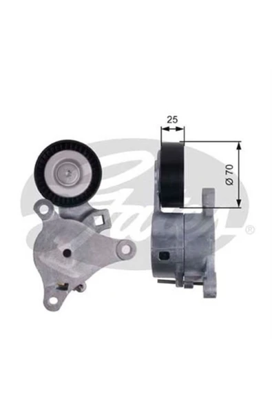 Gates T39041 Alternatör V Kayış Gergi Rulmanı 307 308-407-607-807 C4 C5 C8 1.8 16v 2.0 2.0 16v ürün görseli 1