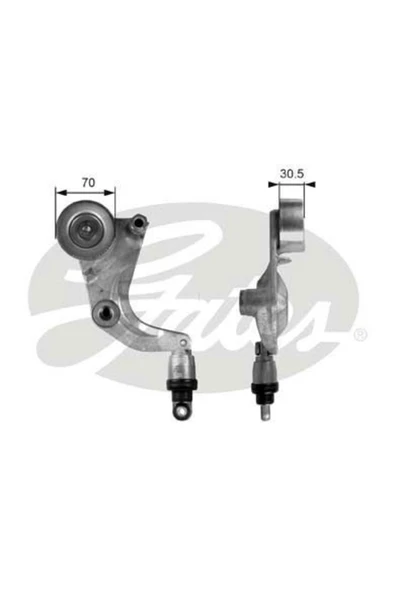 Gates T39077 Alternatör Gergi Rulmanı Civic 06-cr-v 07- 1.8-2.0benzinli (amortisörlü) ürün görseli 1