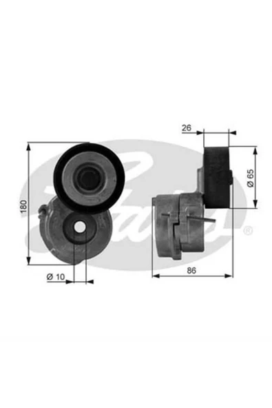 Gates T38440 V KAYIŞ GERGİ RULMANI LINEA FIORINO GRANDE PUNTO / A ürün görseli 1