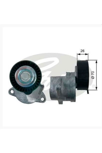 Gates T39164 V Kayış Gergi Rulmanı Astra J Insignia A20dtr A20dt ürün görseli 1