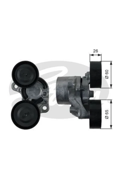 Gates T39198 V Kayış Gergi Rulmanı F20 21 22 90 91-92 93 F30 31 F10 11 12 01 02×1 X3×5 F15 11-14 ürün görseli 1