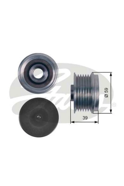 Gates OAP7113 ALTERNATÖR RULMANI LINEA DOBLO FIORINO IDEA PUNTO G ürün görseli 1