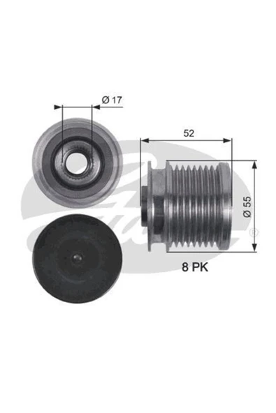 Gates OAP7123 ALTERNATÖR KASNAĞI RULMANLI MERCEDES M SERI W164 -R ürün görseli 1