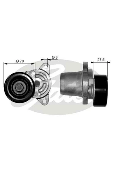 Gates T38454 V KAYIŞ GERGİ RULMANI 306 307  2.0 HDI / ASTRA F COR ürün görseli 1