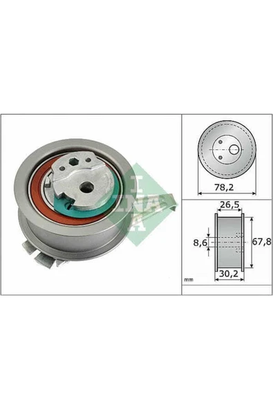 INA 531089410  Eksantrik Gergi Rulmanı Caddy Iv Golf Vı Vıı Jetta Iv Passat Polo A1 A3 A4 Q3 Leon 1.6 ürün görseli 1