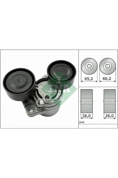 INA 534050510 Alternatör Gergi Rulmanı Kütüklü Bmw E90 316d 09 11 318d 07 10 3 ürün görseli 1