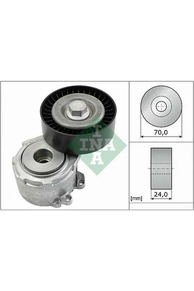 INA 534011020  V KAYIŞ GERGİ RULMANI SCUDO DUCATO / 306 406 607 80 ürün görseli 1