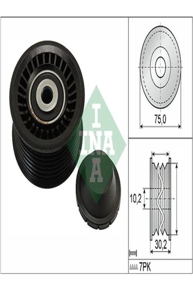 INA 532066810  Gergi Rulmani ( Renault: Captur 1.2 13-- Clio Iv 1.2 Scenic 1.2 119230001r (wm369386) ürün görseli 1