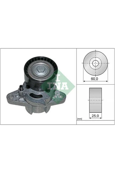 INA 534027110  V Kayış Gergi Rulmanı Megane I Laguna I 1.4 16V K4J 1.6 16V K4M Ac Kütüklü ürün görseli 1
