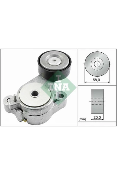 INA 534039610  V KAYIŞ GERGİ RULMANI GOLF VI JETTA III IV TOURAN / ürün görseli 1
