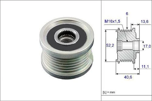 Valeo 588092 Alternatör Rulmanı Nissan Navara Np300 2005-d-39 231516n20a ürün görseli 1