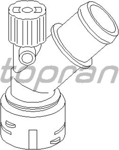 Topran 111243001  Soğutma Flanşı (Vw: Bora-Golf IV-Polo) ürün görseli 1