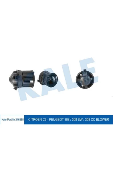 Kale 346885  KALORİFER MOTORU 308 / C3 C4 DS4 1.4 VTI 1.6 HDI ürün görseli 1