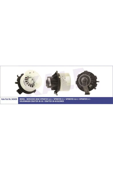 Kale 343435  KALORİFER MOTORU CRAFTER 06- / SPRINTER 06- ürün görseli 1