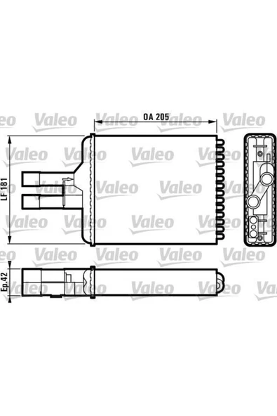 Valeo 812117 Kalorıfer Radyatörü Vectra B 95-02 ürün görseli 1