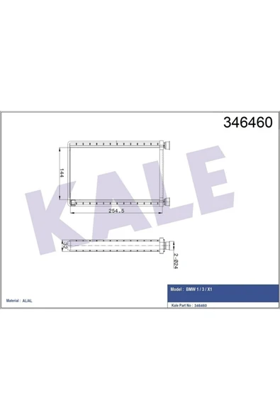 Kale 346460 KALORİFER RADYATÖRÜ 1 SERİSİ-3 SERİSİ-X1 ürün görseli 1
