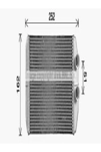 Ori KRN022026 Krn022026 Kalorifer Brazing Heater 204x155x26 Kangoo 2008 /master Iıı/mercedes Citan/opel Movan ürün görseli 1