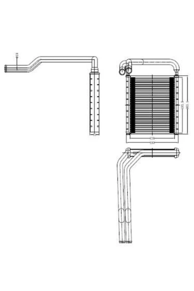 Ori KHY099026 Khy099026 Kalorifer Brazing Heater 154x204x26 Accent Blue 12 Geniş Tip ürün görseli 1