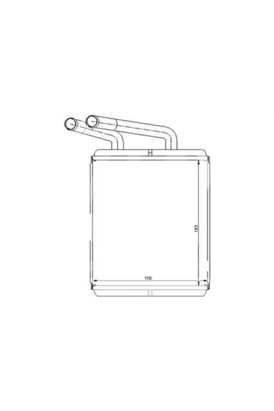 Ori KHY029042 Khy029042 Kalorifer Radyatörü Brazing H100 Kamyonet 163x148x42 ürün görseli 1