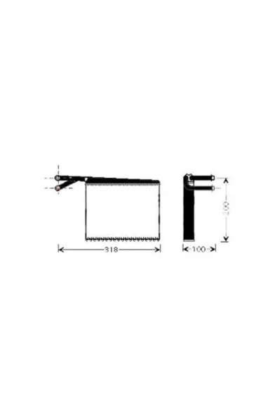 Ori KME007036 Kme007036 Kalorifer Brazing Heater 165x220x36 Sprinter W-208-210-212d/208211-213-216cdı/214g 95 ürün görseli 1