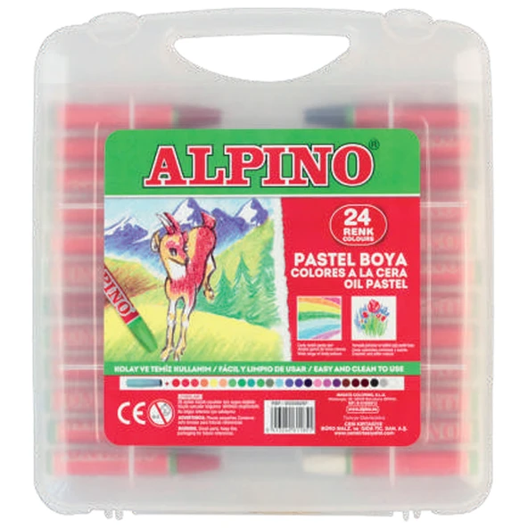 Alpino 24'lü Plastik Çantalı Pastel Boya ürün görseli 1