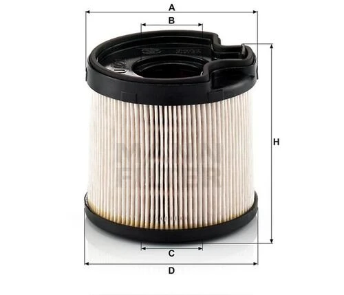 Mann PU922X Mazot Filtresi 206 307 405 406 806 Partner Expert / Xsara C5 Berlingo 2.0 HDI ürün görseli 1