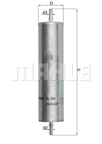 Mahle KL232 KNECHT  MAZOT FİLTRESİ FREELANDER 01-06 2.0TD4 ürün görseli 1