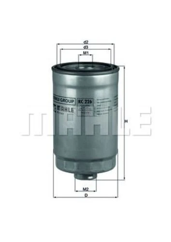 Mahle KC226 MAZOT FİLTRESİ ACCENT ERA GETZ i10 08- i20 i30 08- iX ürün görseli 1