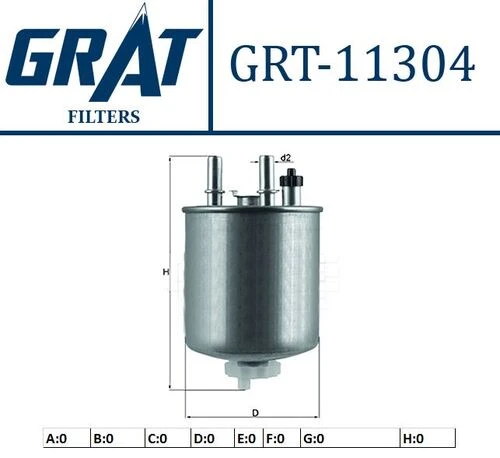 Grat 11304  Mazot Filtresi Kangoo III 10- Laguna III Latitude 10- 1.5 DCI 2.0 DCI ürün görseli 1