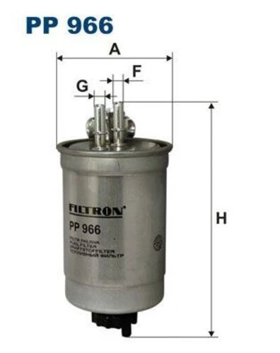 FTR PP966 FILTRON  YAKIT FİLTRESİ DOBLO-PALIO-SIENA-PUNTO II 1.9D 11/0 ürün görseli 1