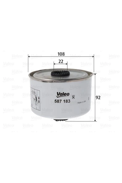 Valeo 587183 Yakıt Fıltresı (MAZOT) Land Rover Dıscovery Iv ürün görseli 1