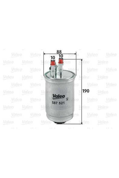 Valeo 587521  Yakıt Filtresi (mazot) Ford Focus I 1.8 Tddı ürün görseli 1