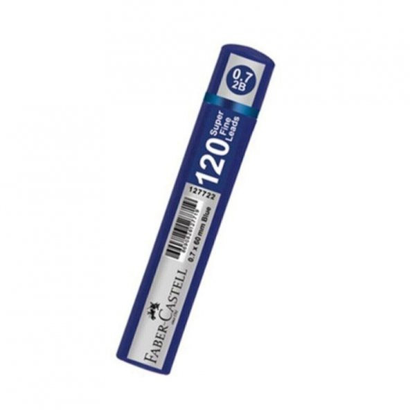 0.7 Kalem Ucu Min Faber Grip 2B 120 li 0,7 Uç Mavi Tüp 1 Paket ürün görseli 1
