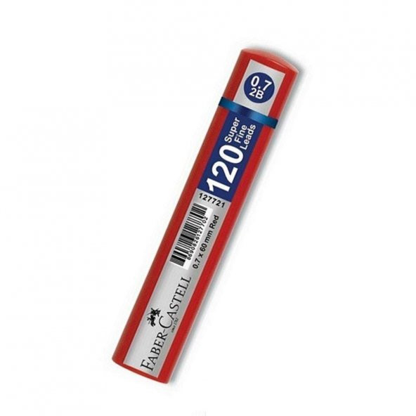 0.7 Kalem Ucu Min Faber Grip 2B 120 li 0,7 Uç Kırmızı Tüp 1 Paket ürün görseli 1