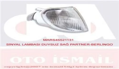 Mars 521131  SİNYAL LAMBASI SAĞ PARTNER 96- / BERLINGO 96- DUYSUZ ürün görseli 1