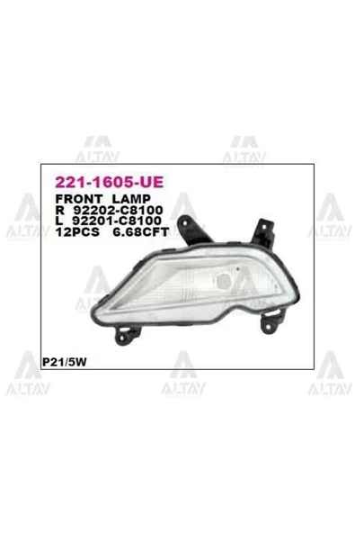 DEPO 2211605LUE Tampon Sinyali Sol Hyundai I20 15- ürün görseli 1