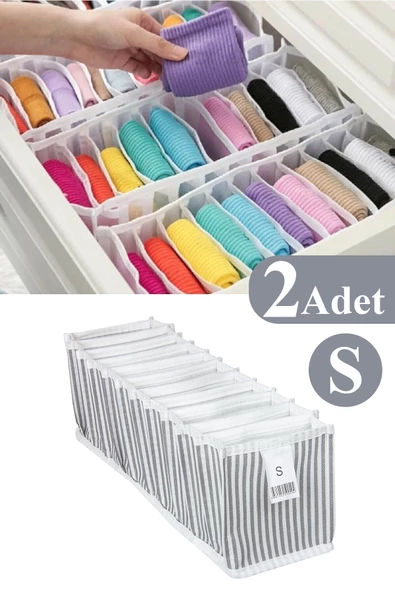 2 Adet Akordiyon Organizer Çekmece İçi Düzenleyici Small ürün görseli 1
