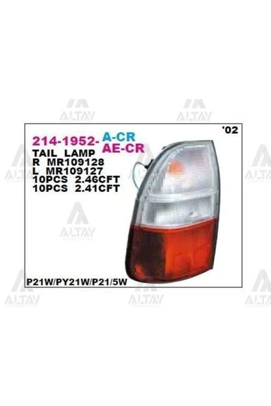 DEPO 214 -1952l-ae-cr Stop Lambası Sol Beyaz Camlı L200 02- ürün görseli 1