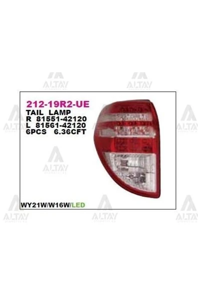 DEPO 21219R2RUE 212-19r2r-ue Stop Lambası Sağ- Toyota Rav4 08-09 ürün görseli 1