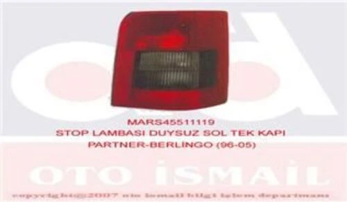 Mars 511119  STOP LAMBASI SOL PARTNER 96- / BERLINGO 96- DUYSUZ TE ürün görseli 1