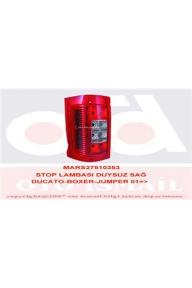 Mars 510353 Stop Lambası Duysuz Sağ Ducato-boxer-jumper 01  Babaannem Kime Benziyor ürün görseli 1