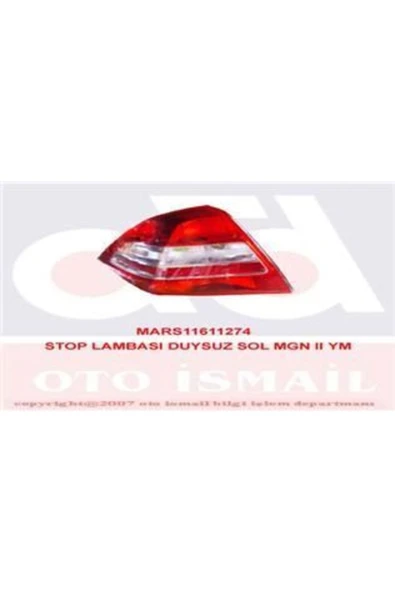 Mars 611274  Stop Lambası Sol Megane Iı 05- Megane Iı 07-10 Duysuz ürün görseli 1