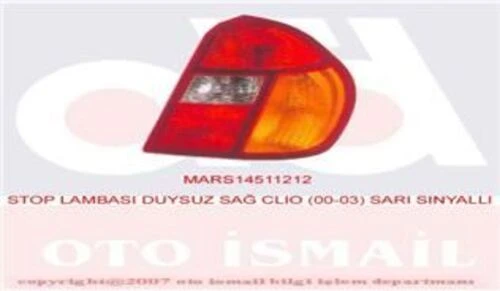 Mars 511212  Stop Lambası Sağ CLIO II Symbol 00- ürün görseli 1