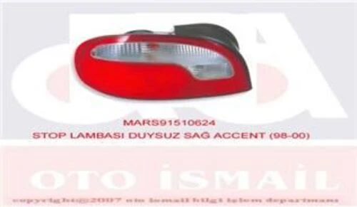 Mars 510624  Stop Lambasi Sag Accent 98-00 Duysuz 517608936 ürün görseli 1