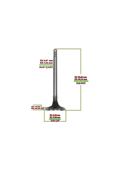 Supar 103022112 SUBAP INEX STD TAKIM i10 1.1 12V SPR-3235PSPR-3236P TEK TIRNAK ürün görseli 1