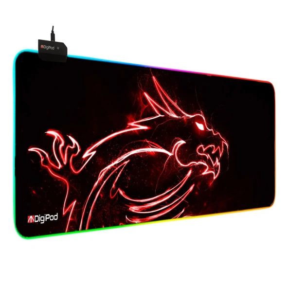 Digipod RGB oyuncu mousepad RGB Gaming oyuncu mouse pad kaymaz taban 70 x 30 4MM Kalınlık ürün görseli 1