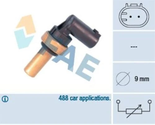 FAE 32710  Su Sıcaklık Sensörü W204 07-14 W210 96-02 W211 02-08 W212 11-15 W220 99-05 W221 05-13 W222 13-vito W639 03-sprinter 96-15 Mn960160 ürün görseli 1