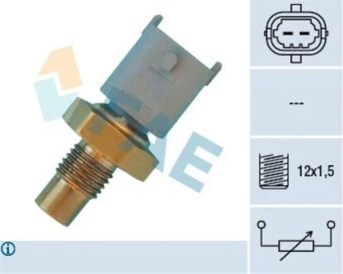 FAE 33670  MOTOR SICAKLIK SENSÖRÜ 2 FISLI VECTRA B OMEGA B 96-03 ürün görseli 1