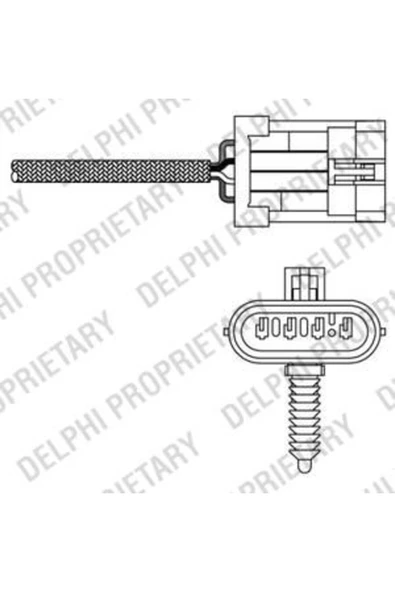 Delphi ES20135 LAMBDA - OKSIJEN SENSORU  (OPEL  ASTRA-VECTRA 1.6 16V 98-) ürün görseli 1